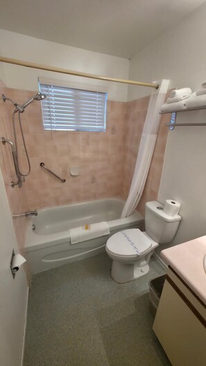 Deluxe Room, 1 Queen Bed, Non Smoking, Mountain View | Bathroom | Rainfall showerhead, free toiletries, hair dryer, towels