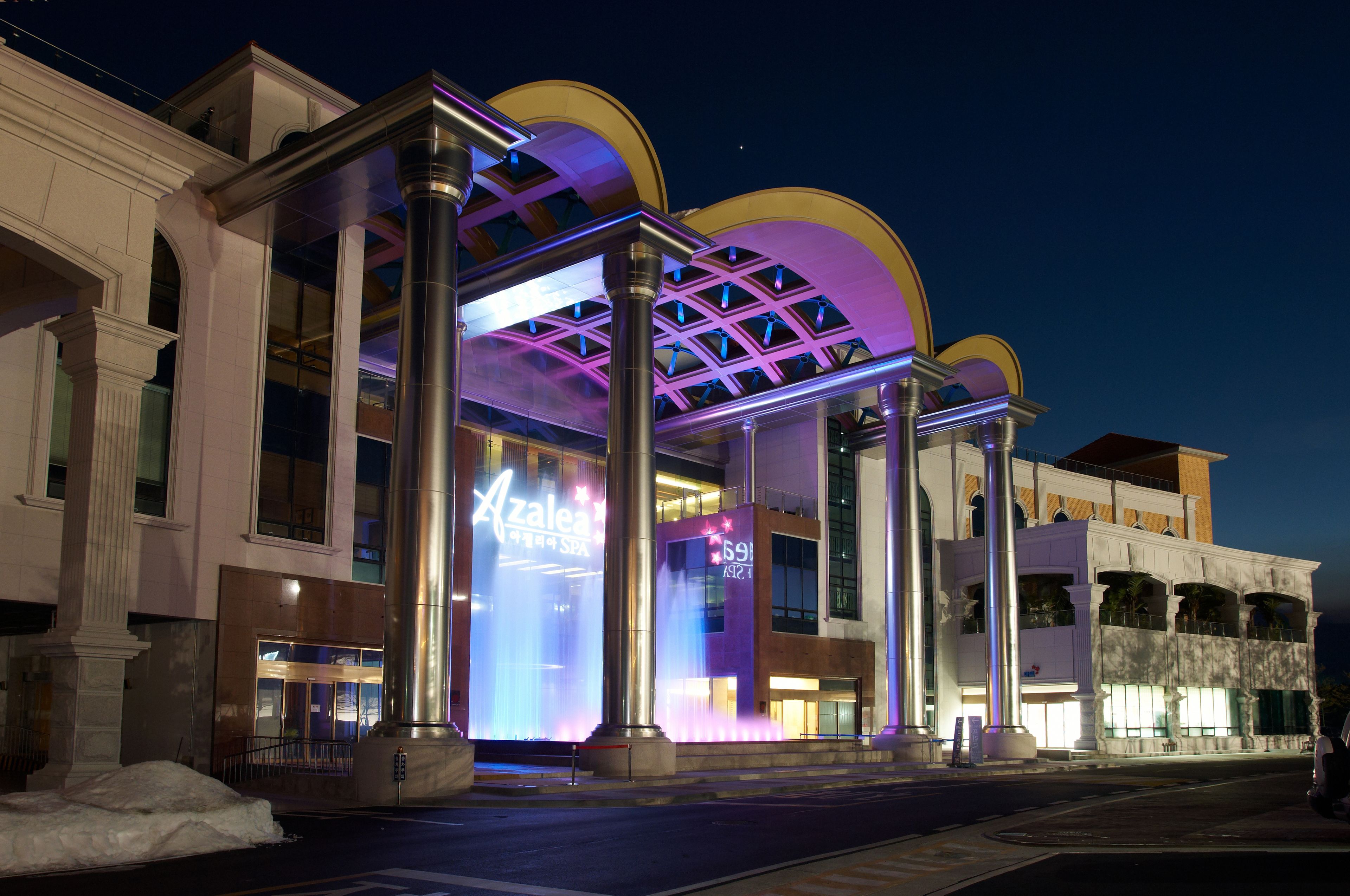 front of property – evening/night