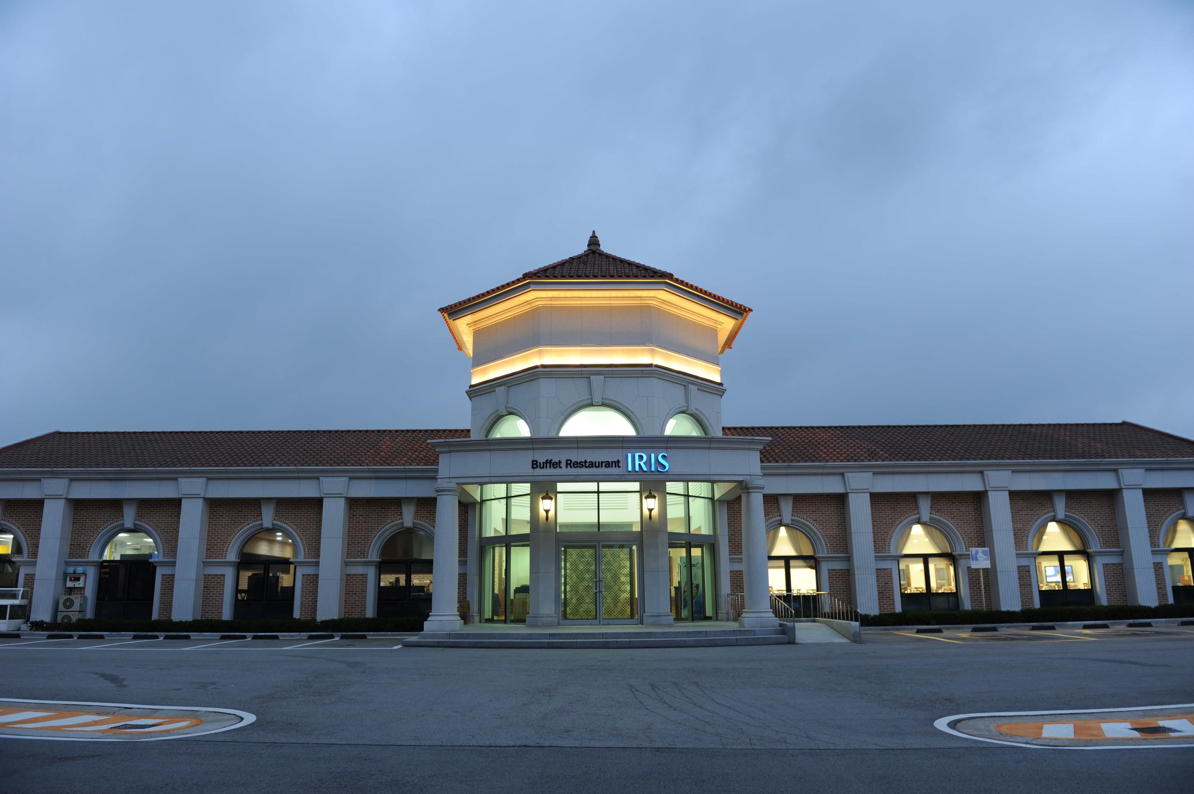 front of property – evening/night