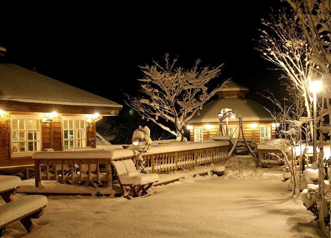 Front of property – evening/night