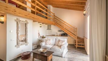 Ferienhaus, Zwischengeschoss | Wohnzimmer