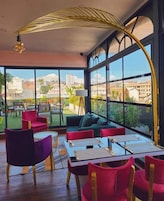 Café da manhã, almoço e jantar