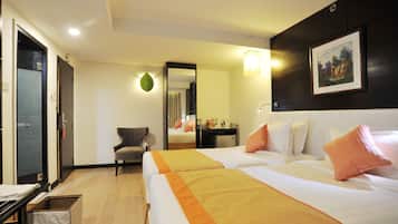 Sábanas italianas Frette, ropa de cama de alta calidad y minibar