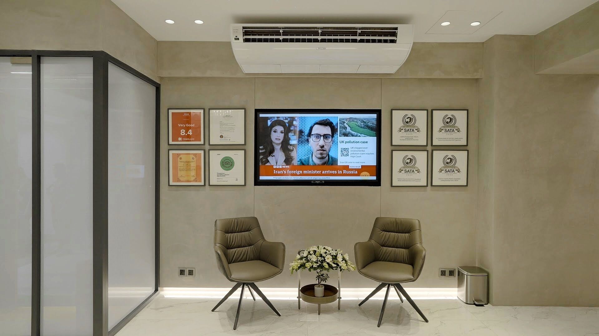 Lobby sitting area