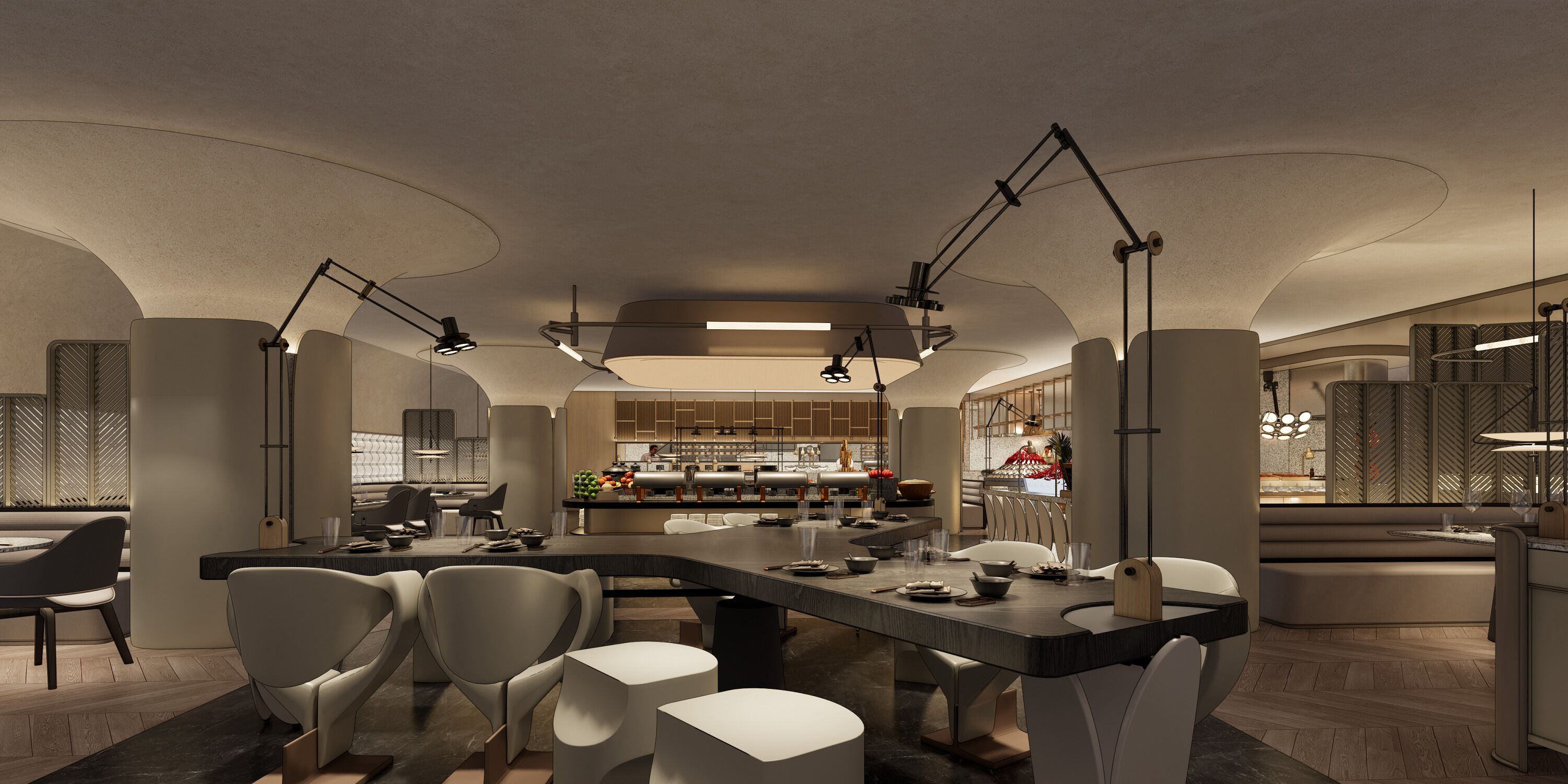 3 restaurants, breakfast, lunch, dinner served; international cuisine