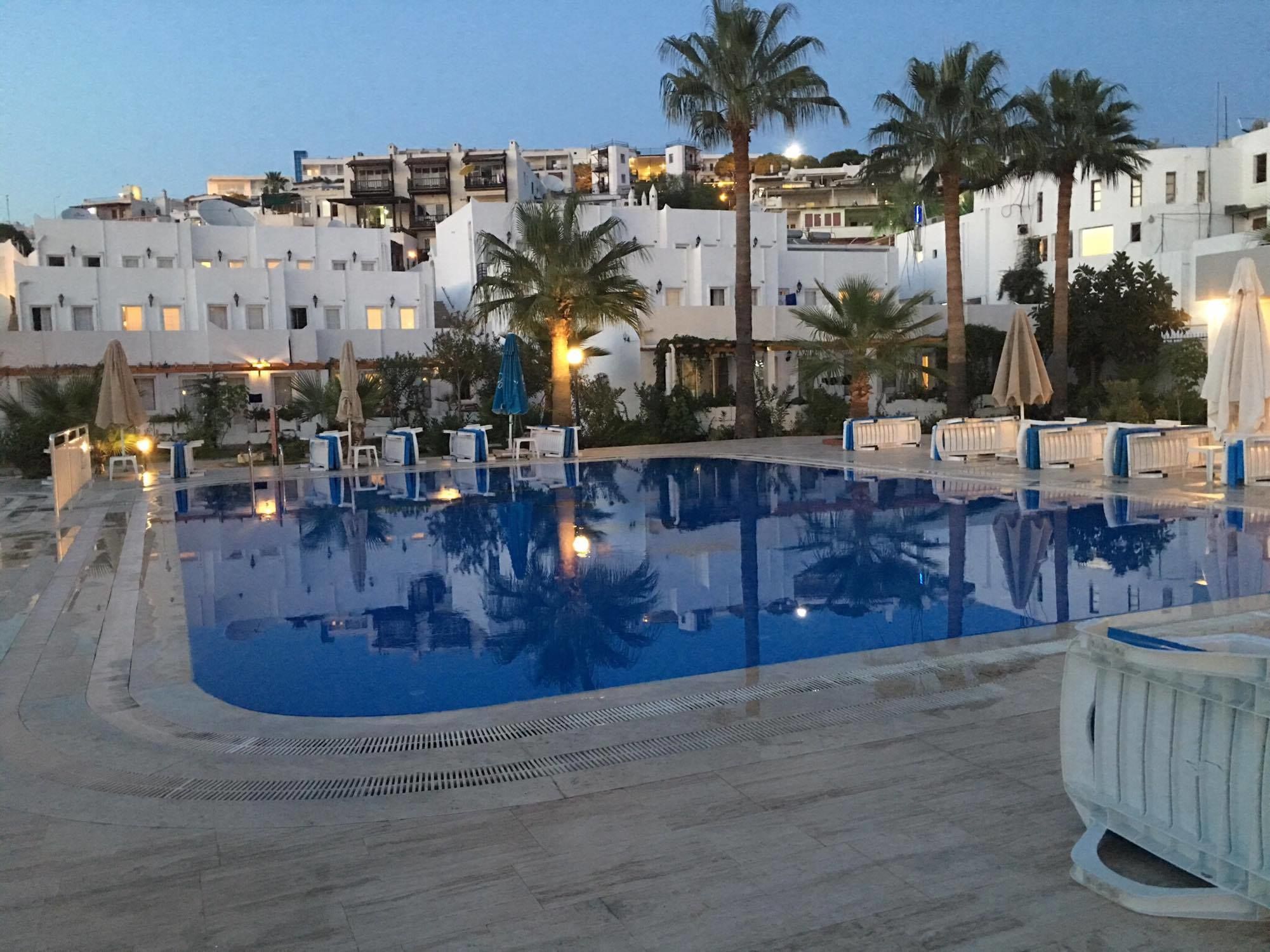 2 outdoor pools, open 9:00 am to 6:00 pm, pool umbrellas, pool loungers