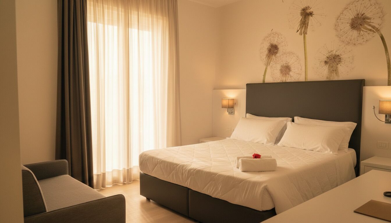 Deluxe-huone, osittainen merinäköala | Tallelokero huoneessa, työpöytä, ilmainen Wi-Fi, vuodevaatteet