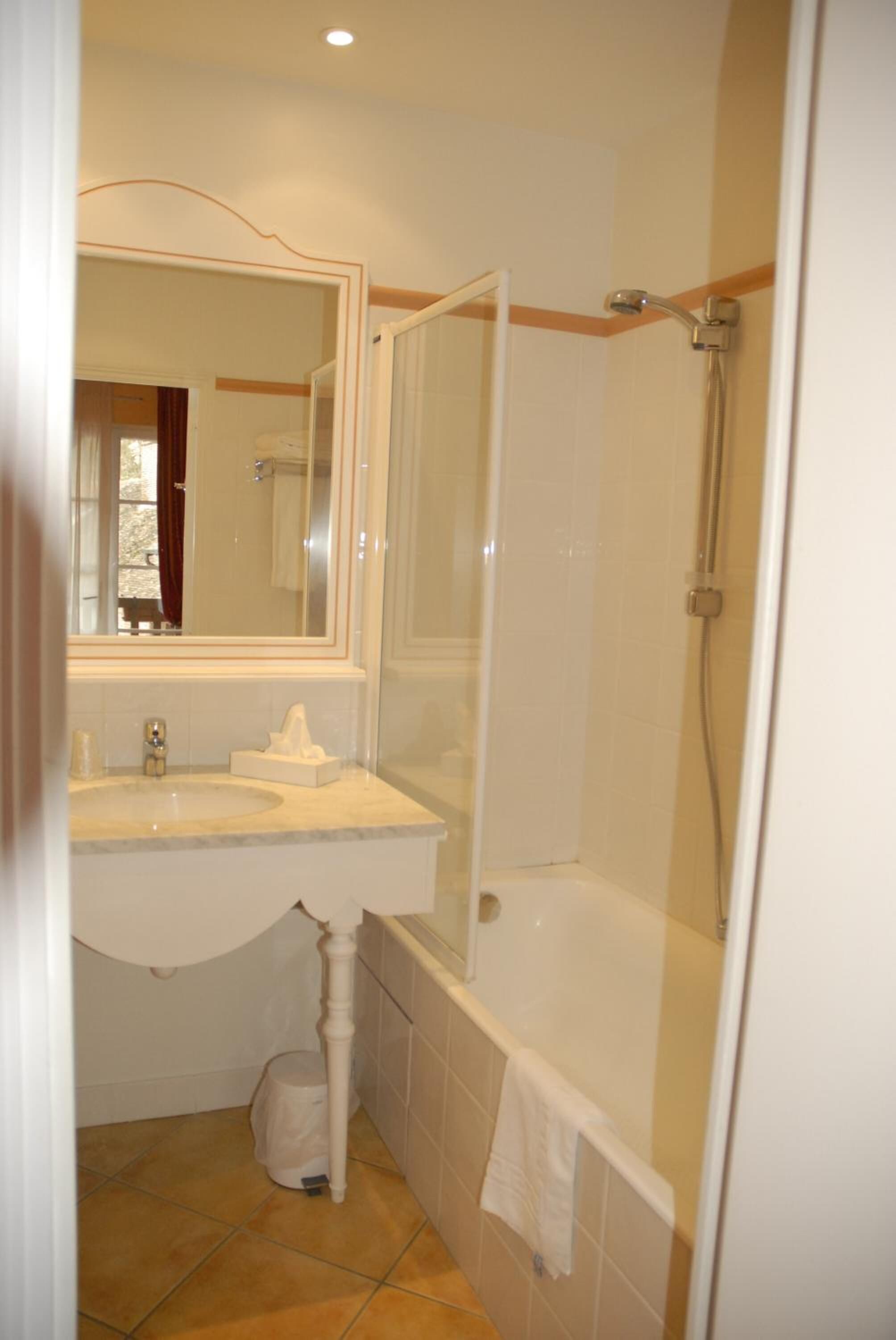 free toiletries, hair dryer, towels