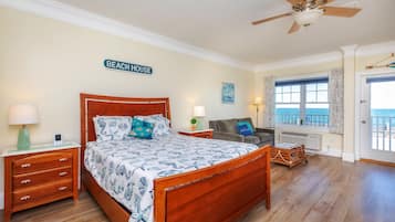 Oceanfront Room, Queen Bed, Balcony | In-room safe, free WiFi, bed sheets