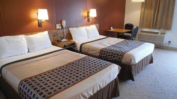 Room, 2 Double Beds, Non Smoking | Individually decorated, individually furnished, desk, blackout drapes