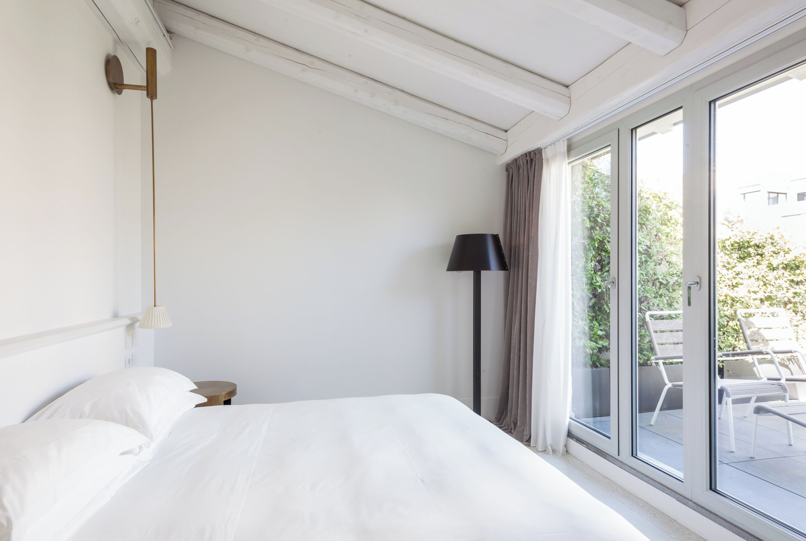 Junior Suite, Terrace, Courtyard View | Premium bedding, down comforters, minibar, in-room safe