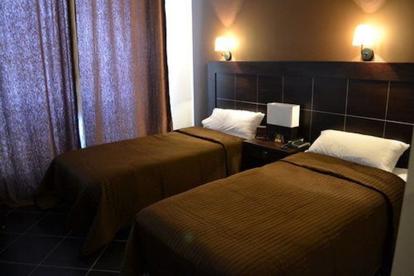 Minibar, desk, blackout curtains, free cots/infant beds