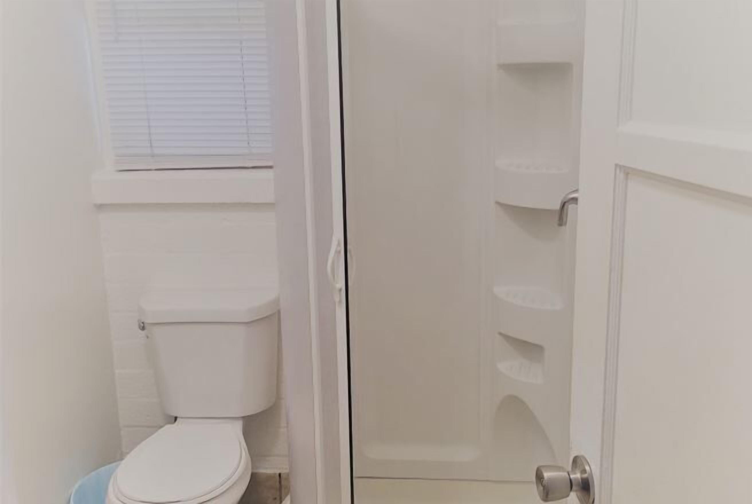 Bathroom | Shower, free toiletries, hair dryer, towels