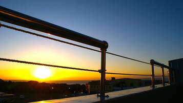 Chambre Double Romantique, 1 chambre, balcon, vue partielle sur la mer | Balcon