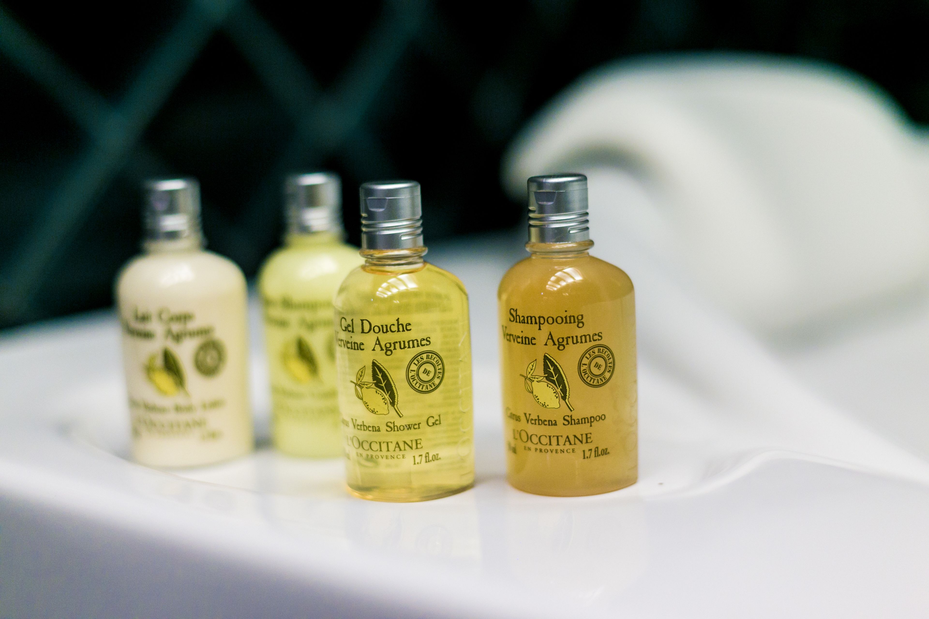 free toiletries, hair dryer, bathrobes, slippers