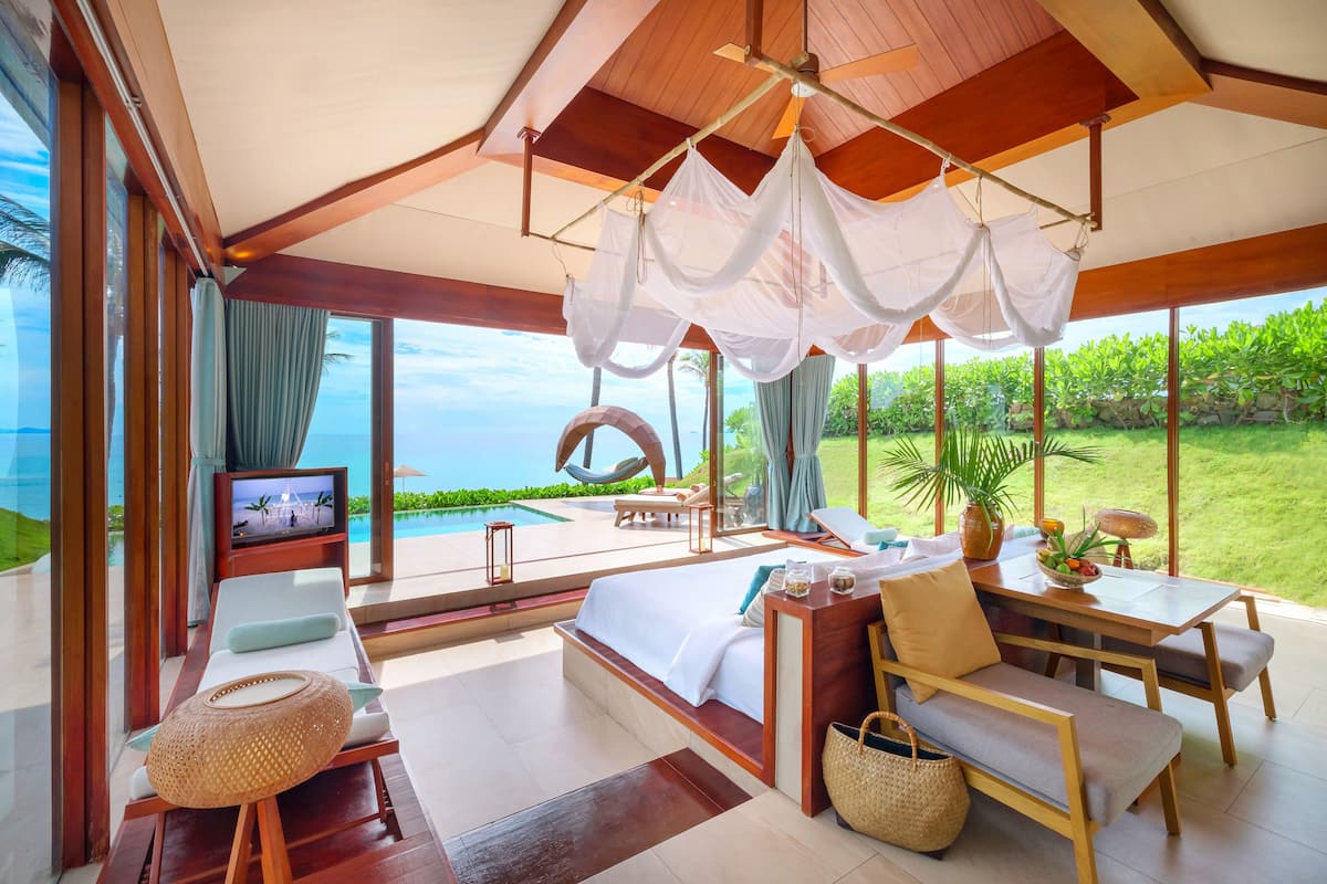 Beach Front Pool Villa - All Spa Inclusive | 1 bedroom, premium bedding, minibar, in-room safe