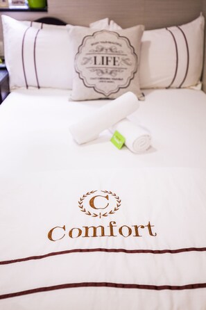 Luxe beddengoed, een kluis op de kamer, gratis wifi