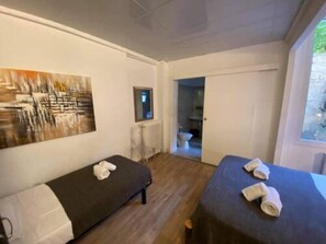 Standard Triple Room (renovated) | Iron/ironing board, free WiFi, bed sheets - Chanteclair Hotel (Cannes)