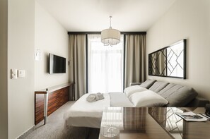 Deluxe Apartment, 1 Bedroom, Balcony | Hypo-allergenic bedding, minibar, in-room safe, desk - Diune Resort (Kolobrzeg)
