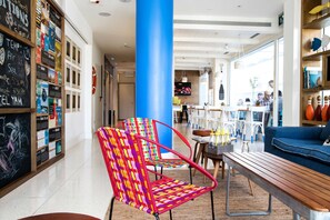 Sitteområde i lobbyen