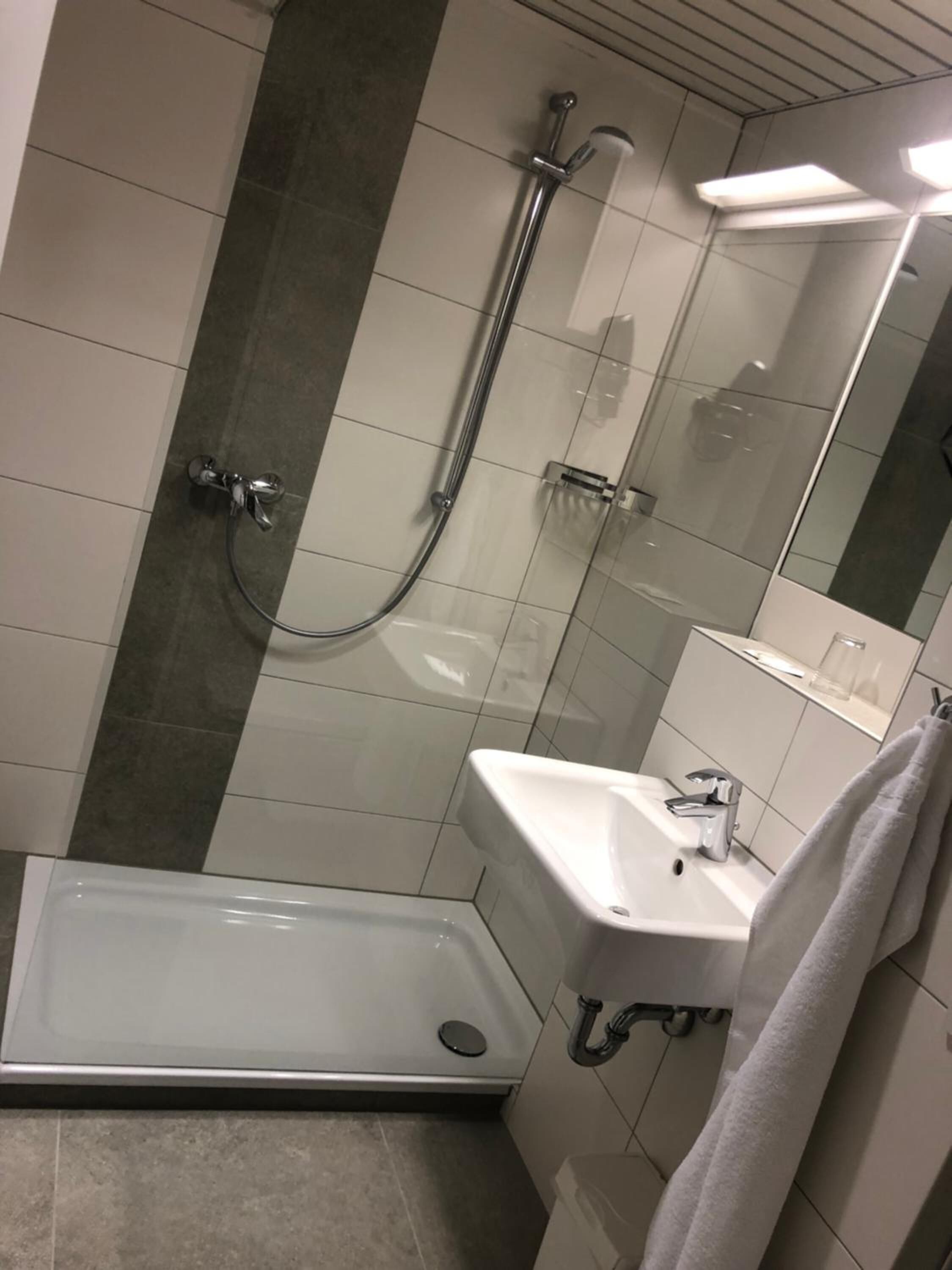 free toiletries, hair dryer, towels