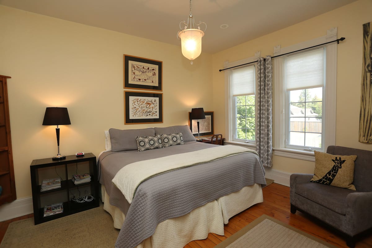 Premium bedding, pillow-top beds, blackout curtains, iron/ironing board