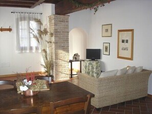 Deluxe Apartment, 2 Bedrooms | Living area | Flat-screen TV - Agriturismo Ca' Lealtà (Caorle)