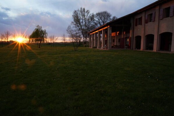 Front of property – evening/night
