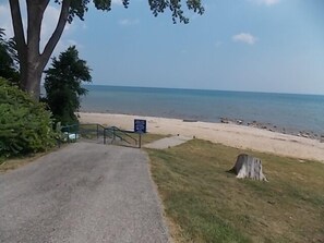 Private beach