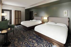 Chambre, 2 grands lits | Literie de qualité, fer et planche à repasser, accès au Wi-Fi (inclus)