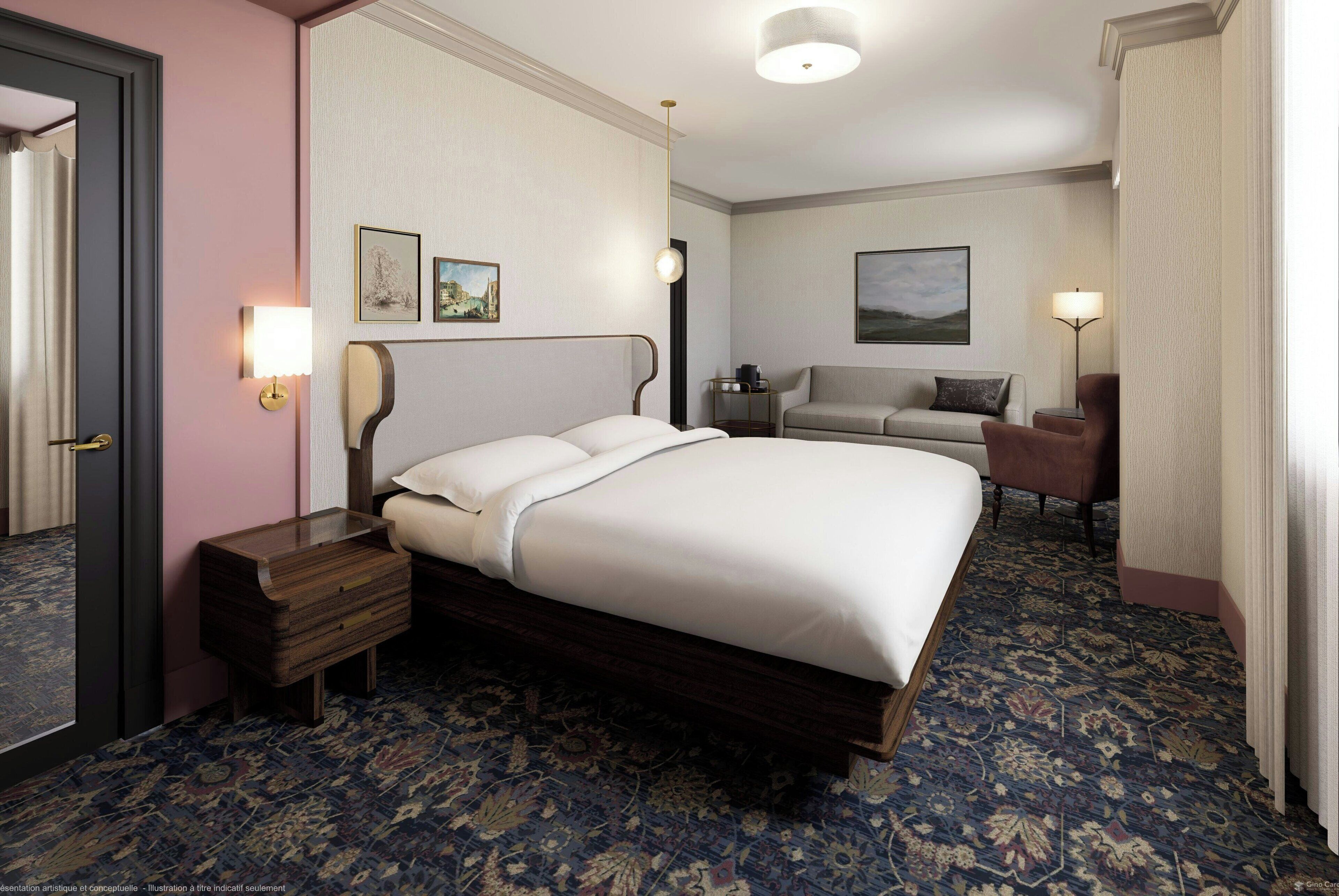 Junior Suite, 1 King Bed with Sofa bed | Premium bedding, iron/ironing board, free WiFi, bed sheets