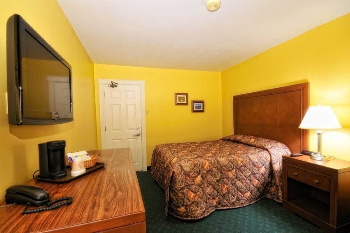 Habitación individual básica, 1 cama matrimonial | Escritorio, wifi gratis y ropa de cama