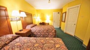 Basic Double Room, 2 Double Beds | Desk, WiFi (free), bed sheets - Driftwood Inn (Deer Lake)