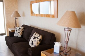 럭셔리 빌라, 침실 4개, 바다 전망 | 거실 공간 | TV, DVD 플레이어