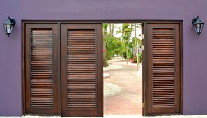 Blick von der Unterkunft