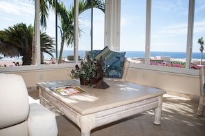 Luxury Villa, 4 Bedrooms, Ocean View | Living area | Flat-screen TV, table tennis