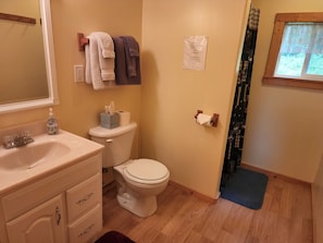 Cabin, 1 Bedroom, Lake View | Bathroom