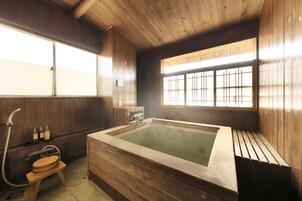Traditional Room with Open Air Bath and Garden, (Mt.Fuji View) | Bathroom