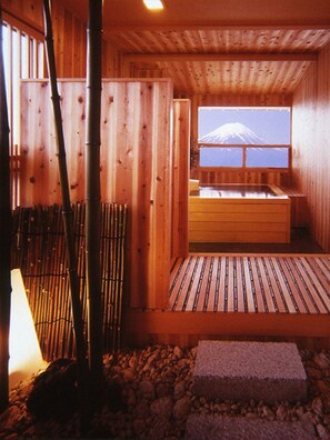 Traditional Room with Open Air Bath and Garden, (Mt.Fuji View) | Mountain view