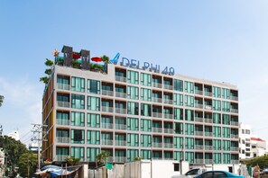 Façana frontal de l'allotjament