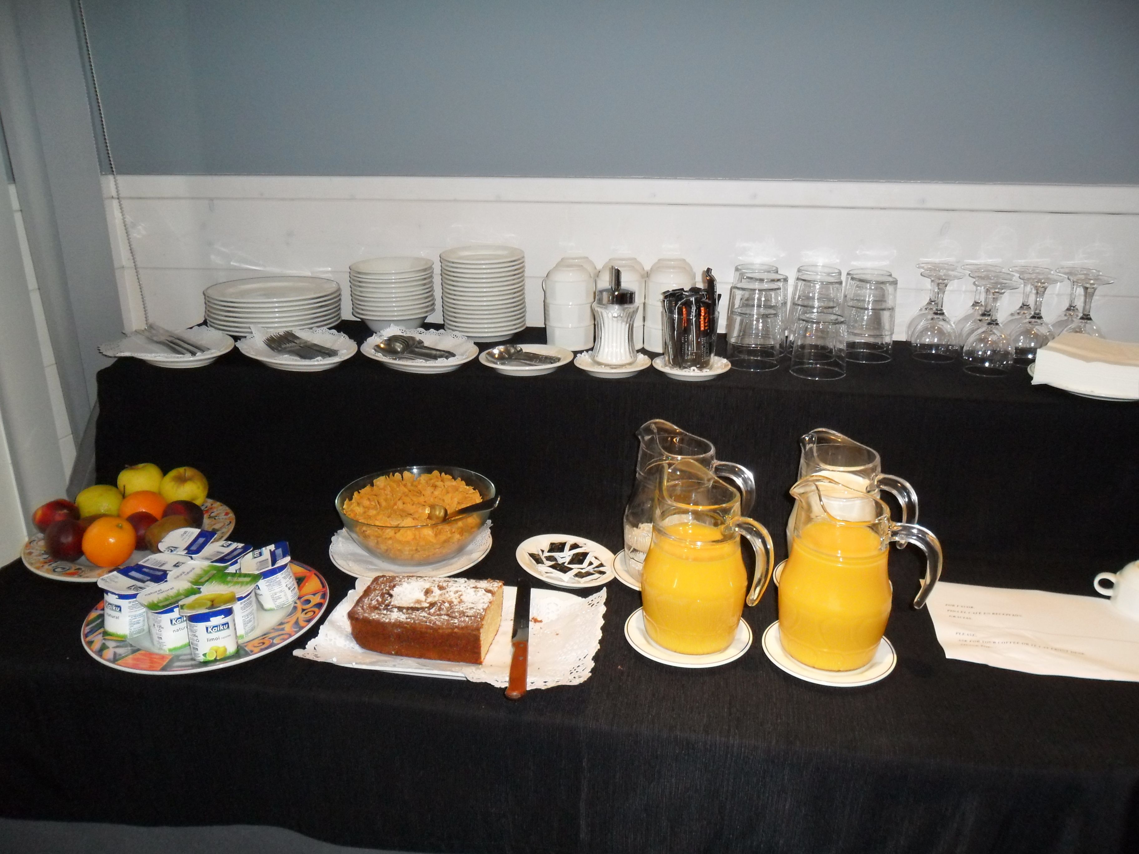 daily continental breakfast (eur 8.80 per person)