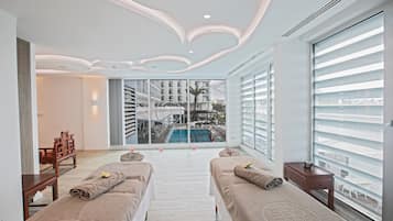 Couples treatment room(s), sauna, body treatments, aromatherapy