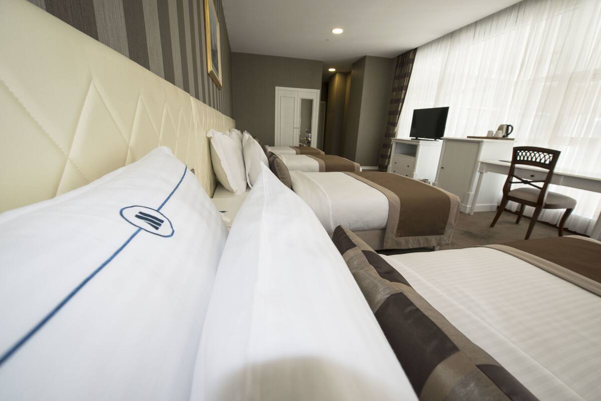 Premium bedding, in-room safe, desk, rollaway beds (surcharge)
