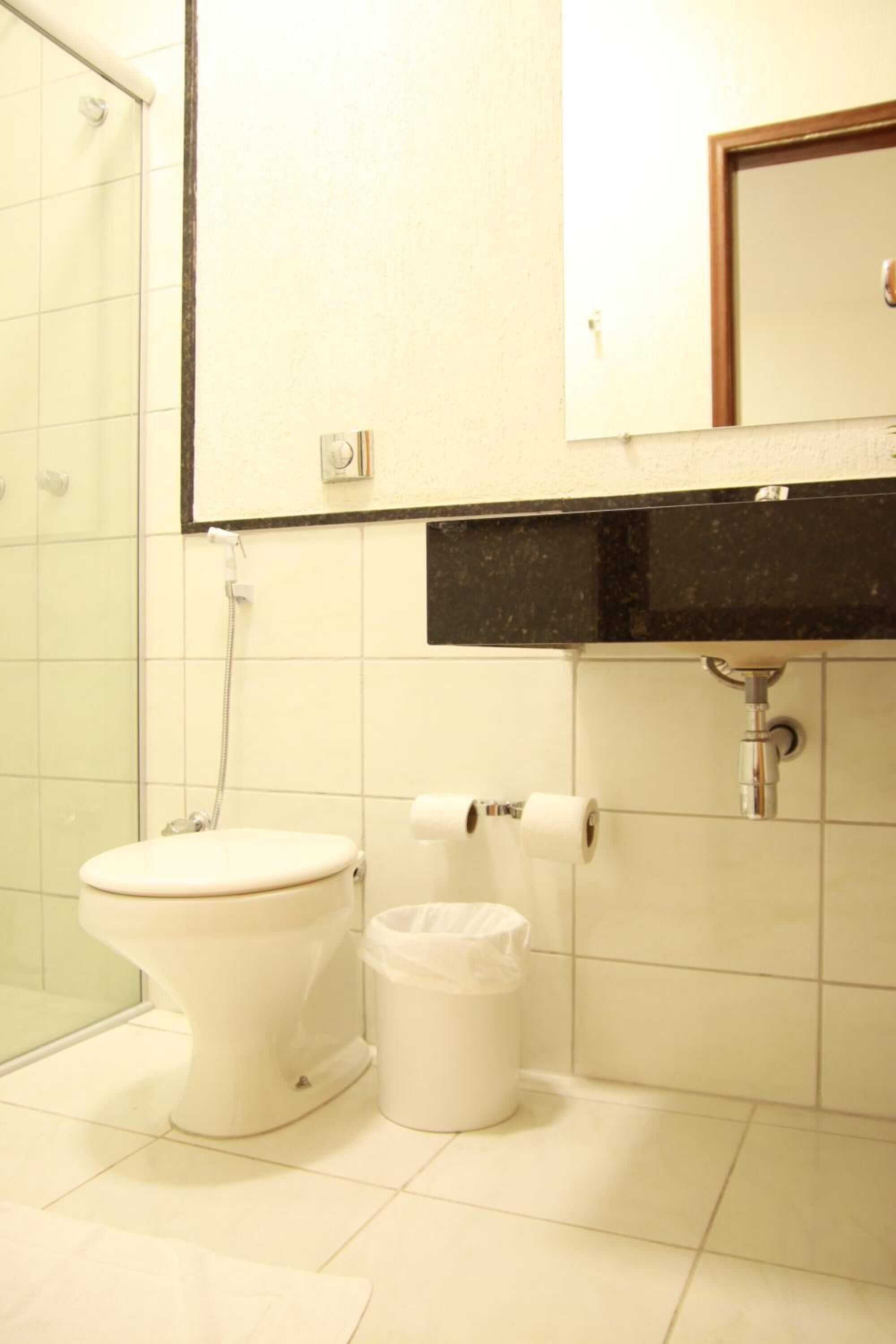 shower, soap, toilet paper