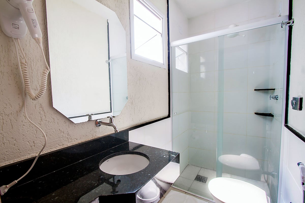 shower, soap, toilet paper