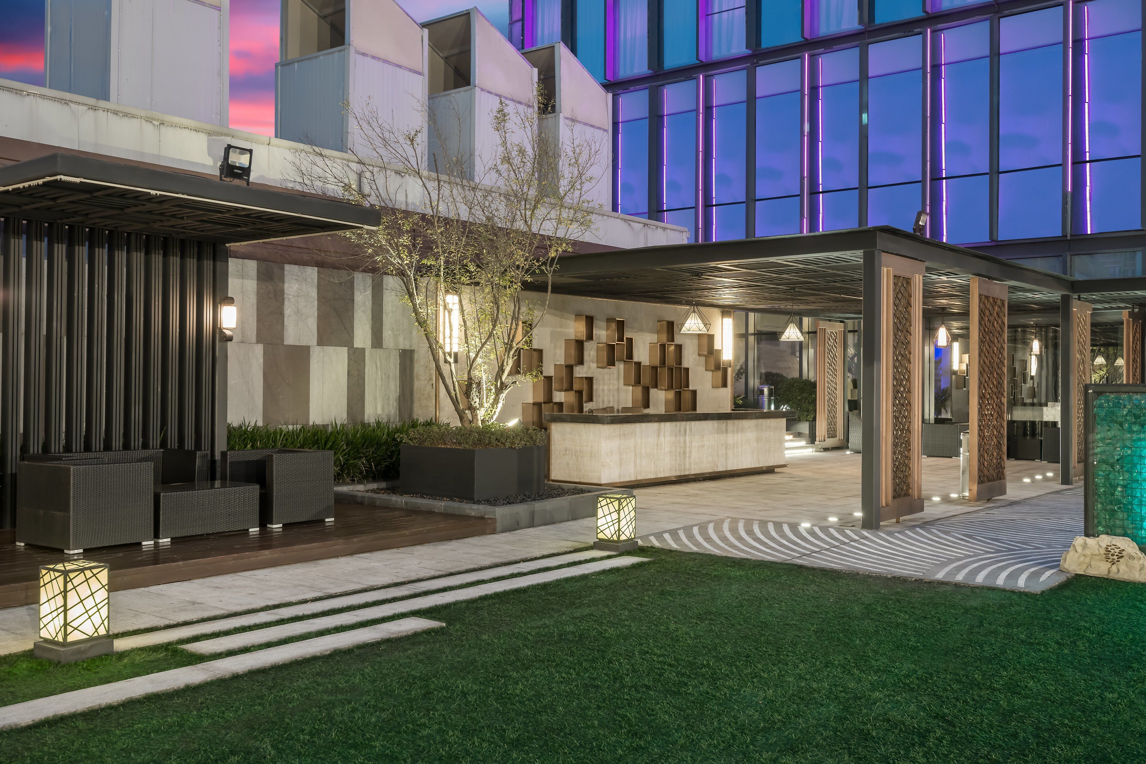 outdoor wedding area