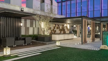 Outdoor wedding area