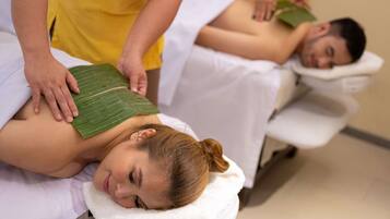 Couples treatment room(s), hot tub, aromatherapy, hot stone massages