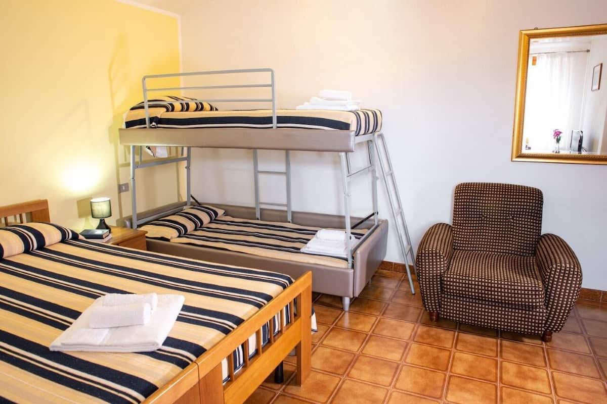Economy-Vierbettzimmer | 1 Schlafzimmer, Zimmersafe, Schreibtisch, kostenloses WLAN