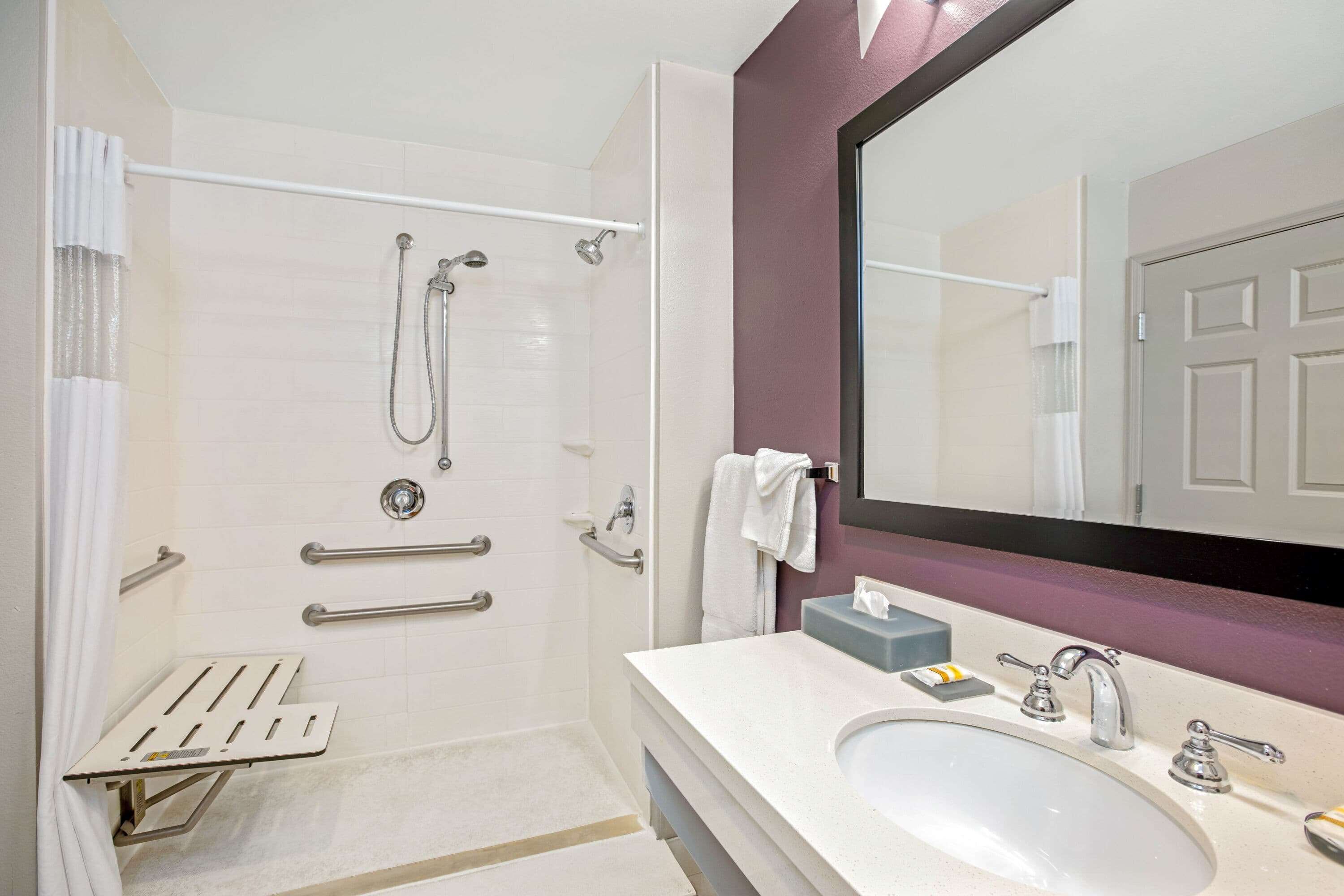 free toiletries, hair dryer, towels